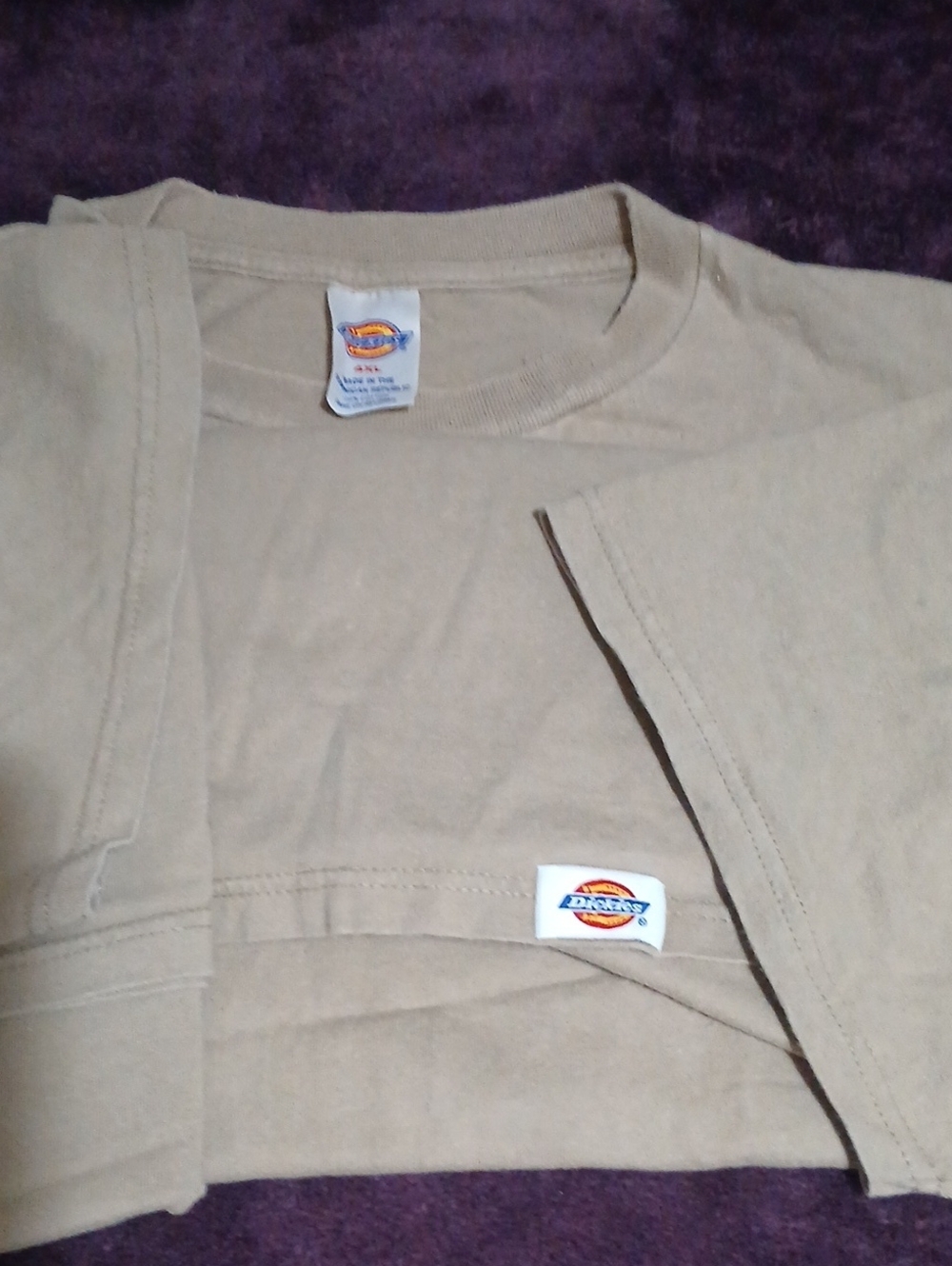 Dickies Beige Crewneck Pocket Tee